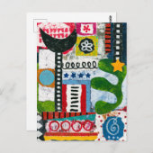 Laten we gaan dansen Briefkaart (Voorkant / Achterkant)