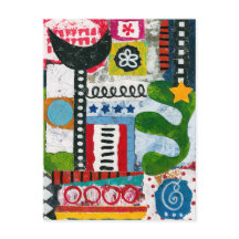 Laten we gaan dansen Briefkaart