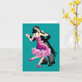 Laten we gaan dansen kaart (Gele Bloem)