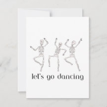 Laten we gaan dansen met drie dansende skeletten o