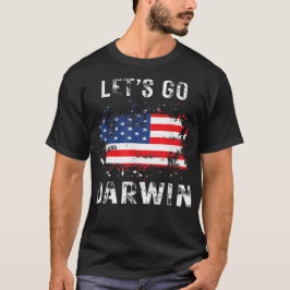 Laten we gaan Darwin Grappig Sarcasisch Vrouwen Ma T-shirt