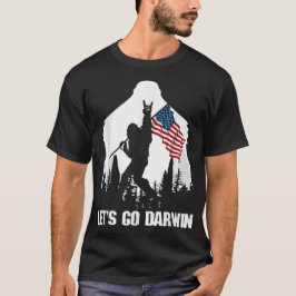 Laten we gaan Darwin Grappig sarcastisch laten we  T-shirt