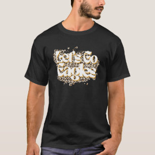 Laten we gaan Eagles School Spirit Mascot Leopard  T-shirt