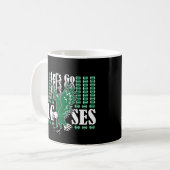 Laten we gaan Elgses Grappige Meme Koffiemok (Voorkant links)