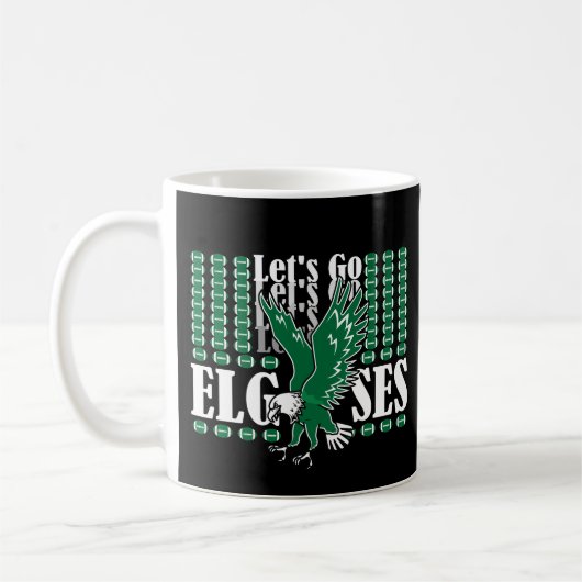 Laten we gaan Elgses Grappige Meme Koffiemok (Links)