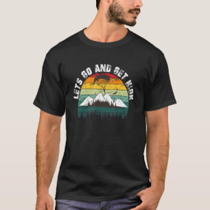 Laten we gaan en hoog gaan Retro parachutist T-shirt