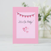 Laten we gaan feesten uitnodigen RSVP kaartje (Staand voorkant)