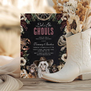 Laten we gaan, geesten, Halloween Hoedown Kaart