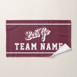 Laten we gaan gepersonaliseerde team handdoek, spo handdoek
