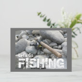 Laten we gaan Gevist! Bedrijf Vist uitnodiging (Staand voorkant)