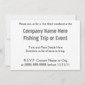 Laten we gaan Gevist! Bedrijf Vist uitnodiging (Achterkant)