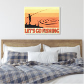 Laten we gaan Gevist Canvas Afdruk (Insitu (Slaapkamer))