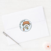 Laten we gaan Gevist Ronde Sticker (Envelop)