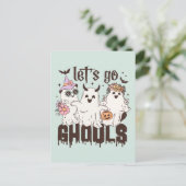 "Laten we gaan Ghouls" Briefkaart (Staand voorkant)
