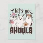 "Laten we gaan Ghouls" Briefkaart (Voorkant)