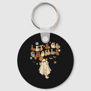 Laten we gaan Ghouls Comfy Halloween Cosy Autum He Sleutelhanger
