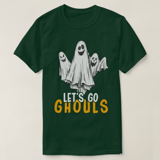 Laten we gaan Ghouls Funny Halloween211 T-shirt (Design voorkant)