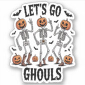 Laten we gaan Ghouls, grappig Spooky Sticker (Voorkant)