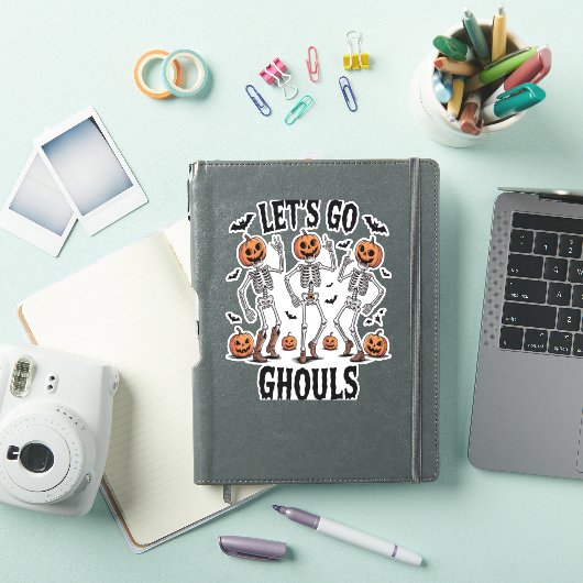 Laten we gaan Ghouls, grappig Spooky Sticker (iPad Cover)