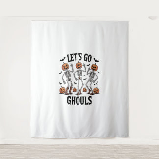 Laten we gaan Ghouls, grappig Spooky Wandkleed