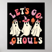 Laten we gaan Ghouls Grappige Spooky Ghost Hallowe Poster (Voorkant)