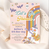 Laten we gaan Ghouls Groovy Halloween Ghost Verjaa Kaart