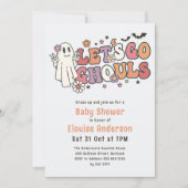 Laten we gaan Ghouls Halloween Baby shower Kaart (Voorkant)