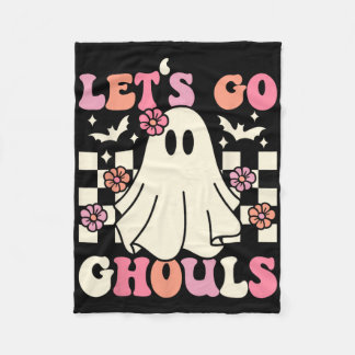 Laten we gaan Ghouls Halloween Ghost Costume Retro Fleece Deken