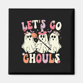 Laten we gaan Ghouls Halloween Ghost Costume Retro Magneet (Voorkant)
