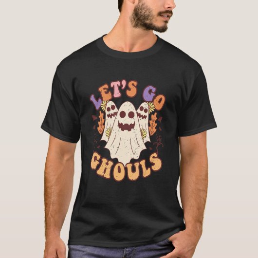 Laten we gaan Ghouls Halloween Ghost Outfit Costum T-shirt (Voorkant)