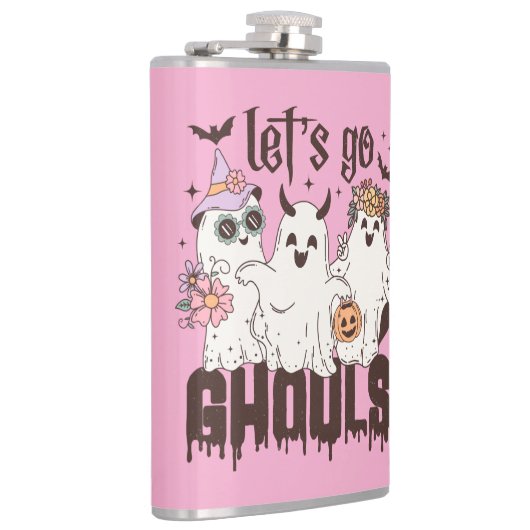 Laten we gaan Ghouls Halloween Heupfles (Rechts)