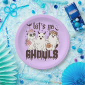 Laten we gaan Ghouls Halloween Papieren Bordje (Feest)