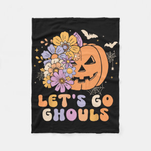 Laten we gaan Ghouls Halloween pompoen kostuum Ret Fleece Deken