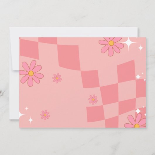 Laten we gaan Ghouls Halloween Retro Groovy Verjaa Kaart (Achterkant)