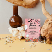 Laten we gaan Ghouls Halloween Retro Groovy Verjaa Kaart