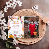 Laten we gaan Ghouls Halloween Retro Groovy Verjaa Kaart