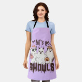 Laten we gaan Ghouls Halloween Schort (Gedragen)