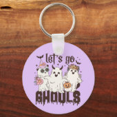 Laten we gaan Ghouls Halloween Sleutelhanger (Voorkant)