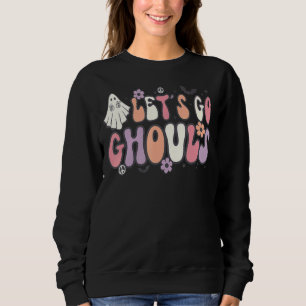 Laten we gaan Ghouls Retro Halloween Trui