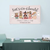Laten we gaan Ghouls roze Halloween kostuum feest Spandoek (Beurs)