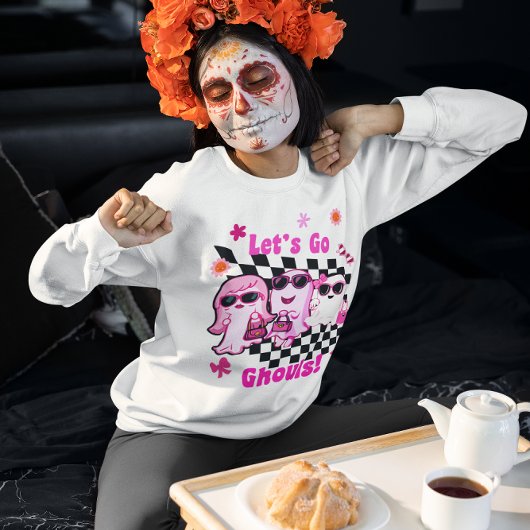 Laten we gaan Ghouls Schattigee Halloween Ghosts Trui