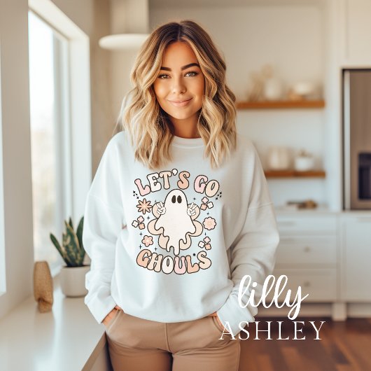 Laten we gaan Ghouls Spooky Ghost Halloween Sweats Trui