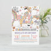 Laten we gaan Ghouls Verjaardag uitnodiging - Meis (Staand voorkant)