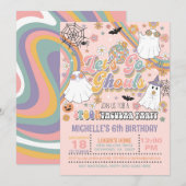 Laten we gaan Ghouls Verjaardag uitnodiging - Meis (Voorkant / Achterkant)