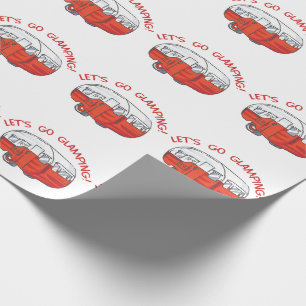 Laten we gaan glamping cadeaupapier