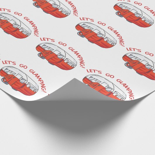 Laten we gaan glamping cadeaupapier (Hoek)