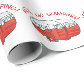 Laten we gaan glamping cadeaupapier (Rol Hoek)