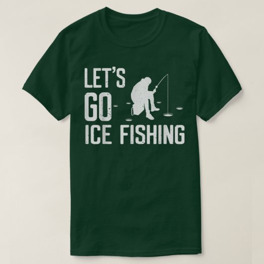 Laten we gaan Ice Vist Funny Vist het Cadeau van h T-shirt (Design voorkant)