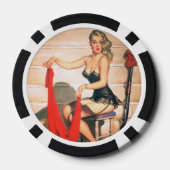 Laten we gaan jagen -  pop-upkunst poker chips (Achterkant)