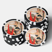 Laten we gaan jagen -  pop-upkunst poker chips (Opstapeling)